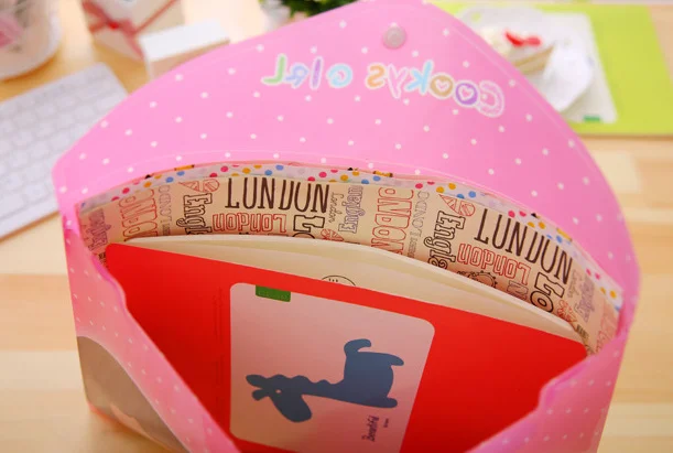 

Kawaii girl pvc A4 botones escolar