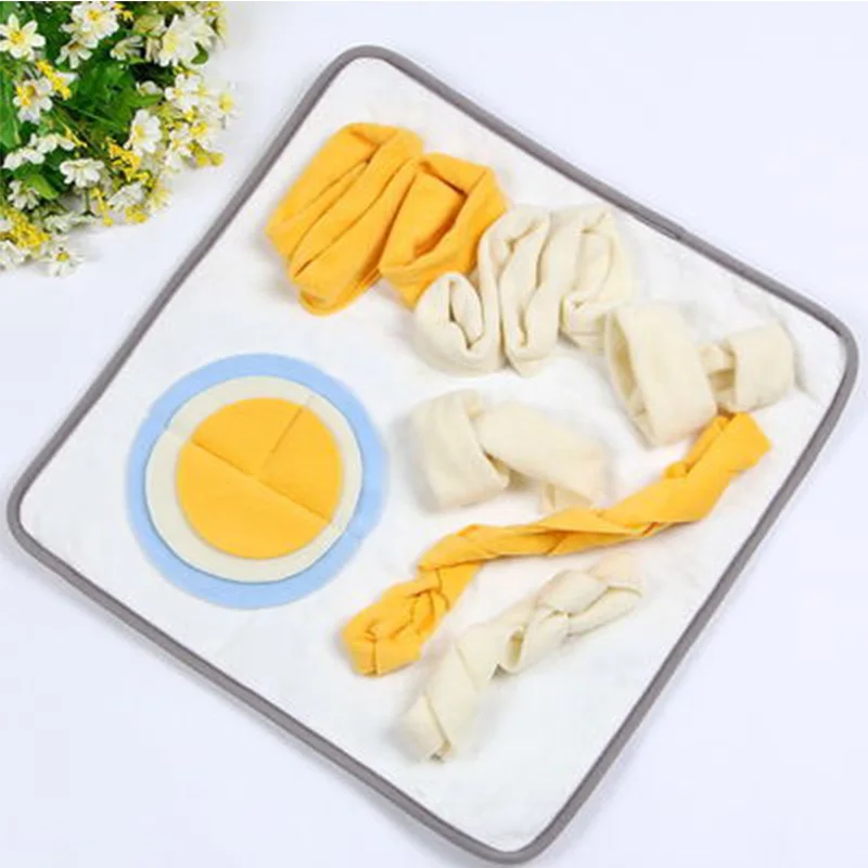 Yellow Собачий нюхательный коврик, медленно кормящий корм для собак и кошек, коврики Nosework для домашних животных, тренировочное одеяло, теплая подстилка, игрушка для домашних животных, горячие товары для домашних животных - Цвет: Yellow