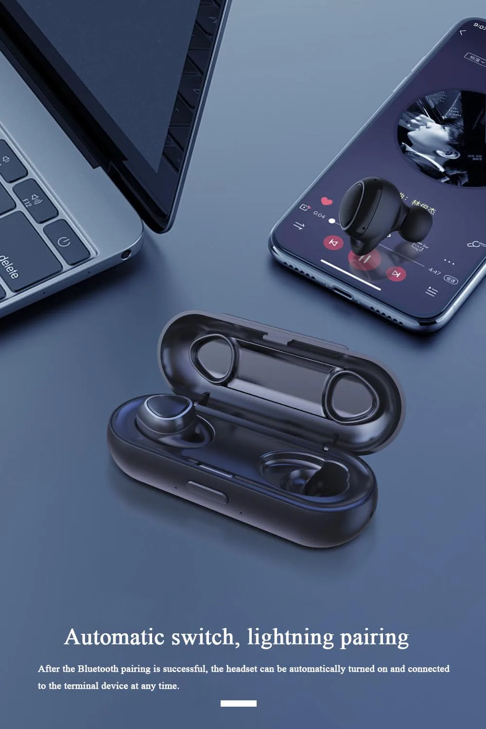 Moloke мини TWS наушники Bluetooth 5,0 спортивная гарнитура беспроводные наушники с зарядным устройством