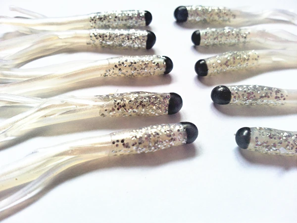 Бесплатная доставка 200 шт. приманки для рыбалки в виде червя с мягкой юбкой