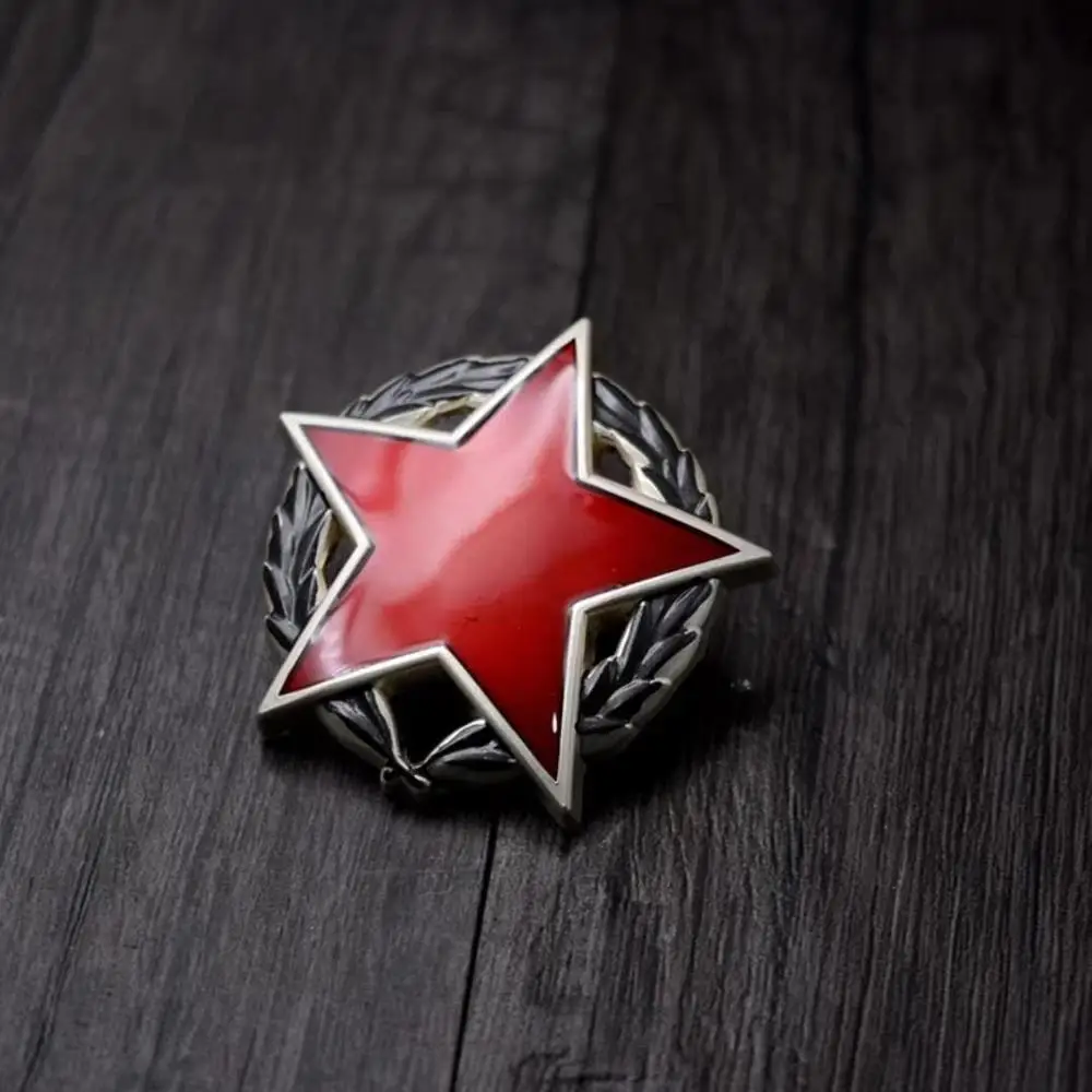 Высокое качество, бронзовая орденская медаль, Кокарда, красная звезда, знак отличия, Кепка - Цвет: NO2
