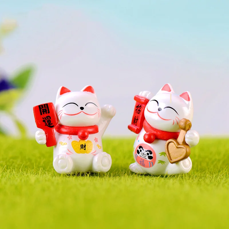 1 шт. миниатюрная фигурка Lucky Cat богатство котята Мультяшные фигурки модели