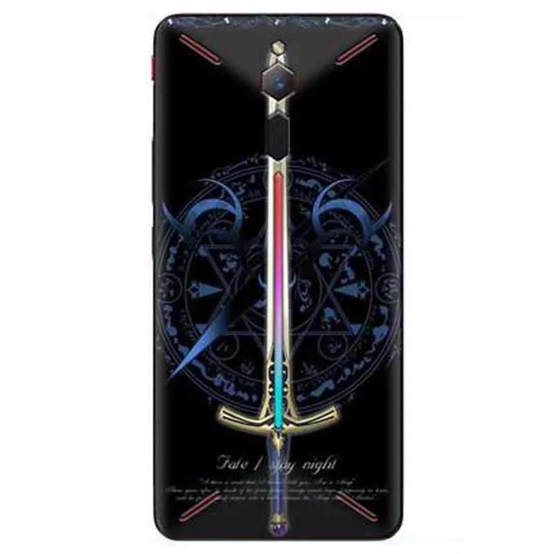 Для zte Nubia красный волшебный игровой телефон прозрачный Прохладный мультфильм мягкий силиконовый чехол для телефона RedMagic задняя крышка Черный boder для Nubia NX609J - Цвет: A10