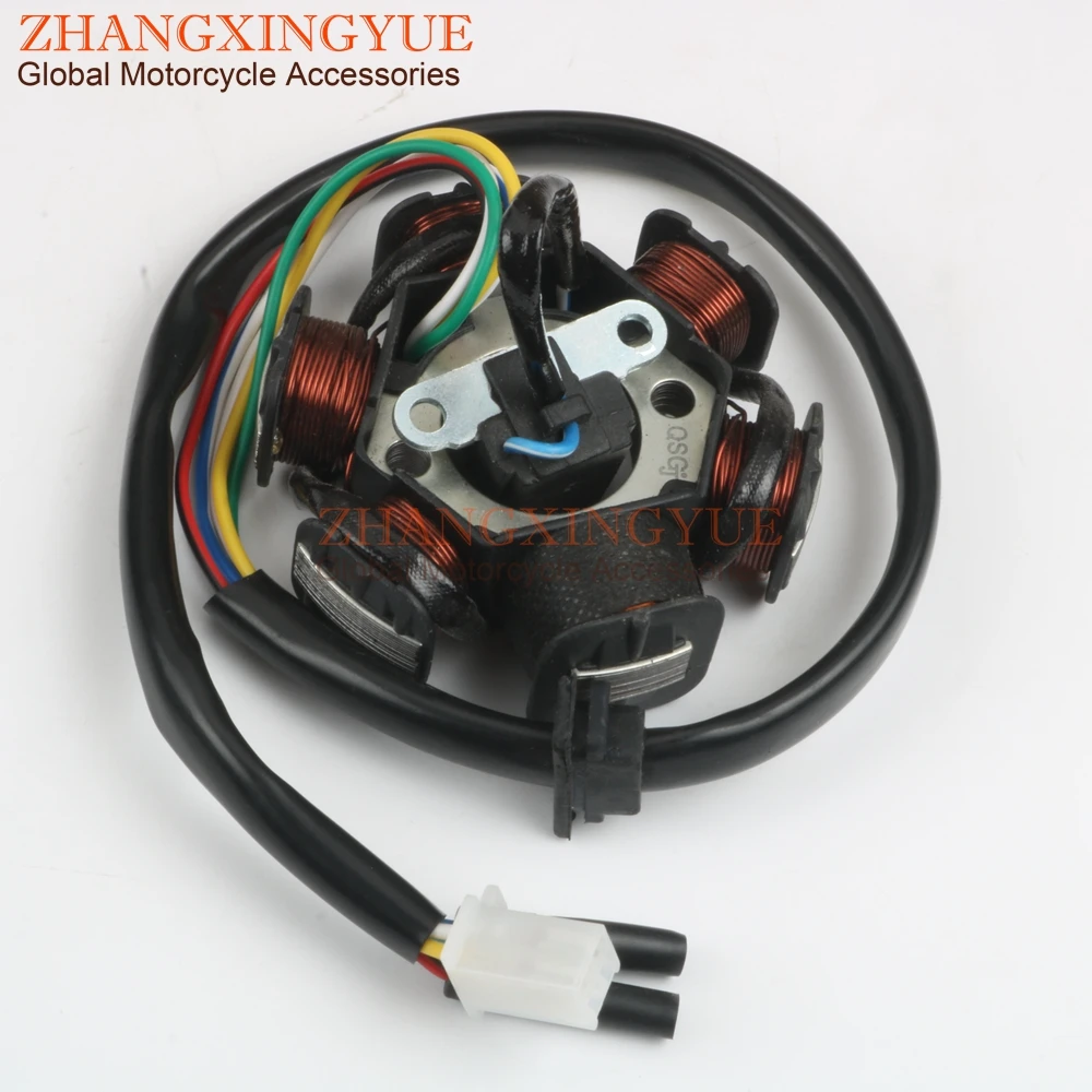 Скутер статор зажигания 6 катушек для Baja RT150 SC150 GY6 125cc 150cc 152QMI 157QMJ 4