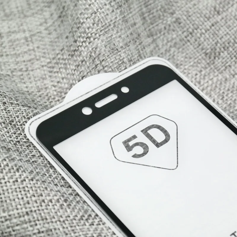 Закаленное стекло 5D для Xiaomi redmi 5 plus mi a1 note 4x mi6 6 5x защитная пленка ультратонкий