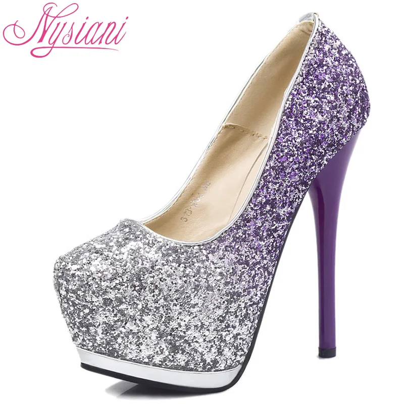 Новинка 2018 г. женская обувь Высокие каблуки платформы партии Queen кутюр Пром Танцы