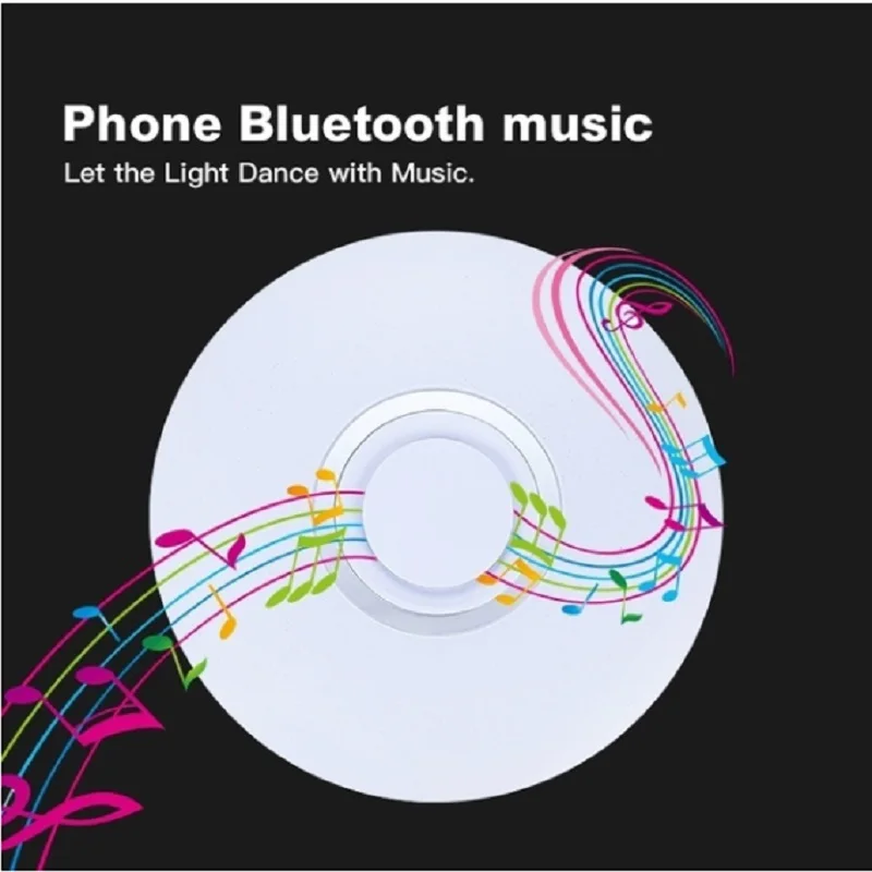 36 Вт светодиодный Bluetooth динамик потолочные светильники 110 В 220 В RGB затемнения приложение дистанционное управление Bluetooth Музыка Свет