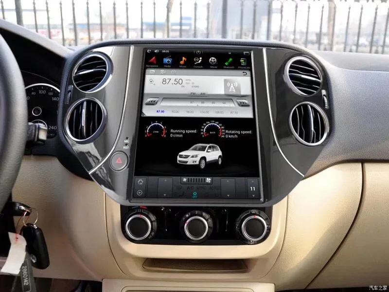 Chogathh Автомобильный мультимедийный плеер android 7,1 Автомобильный gps навигация 2+ 32G Тесла экран для Volkswagen Tiguan 2010