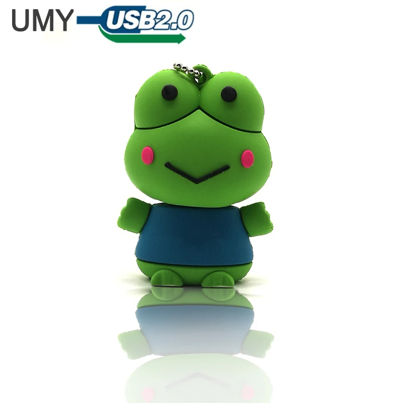 USB stick cartoon frog pen drive 4GB 8GB 16GB 32GB cute memory personalized gift pendrive real capacity usb flash | Компьютеры и офис