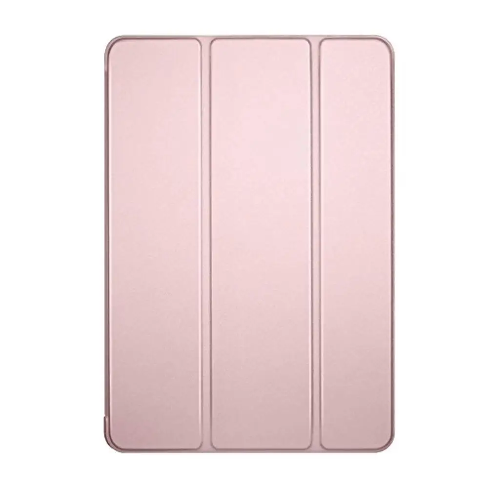 rose gold Для iPad 2/3/4 ультра тонкий легкий умный чехол складываются в три раза подставка с гибкой мягкая термополиуретановая накладка на заднюю панель для iPad2 IPAD3 IPAD4 планшет - Цвет: rose gold