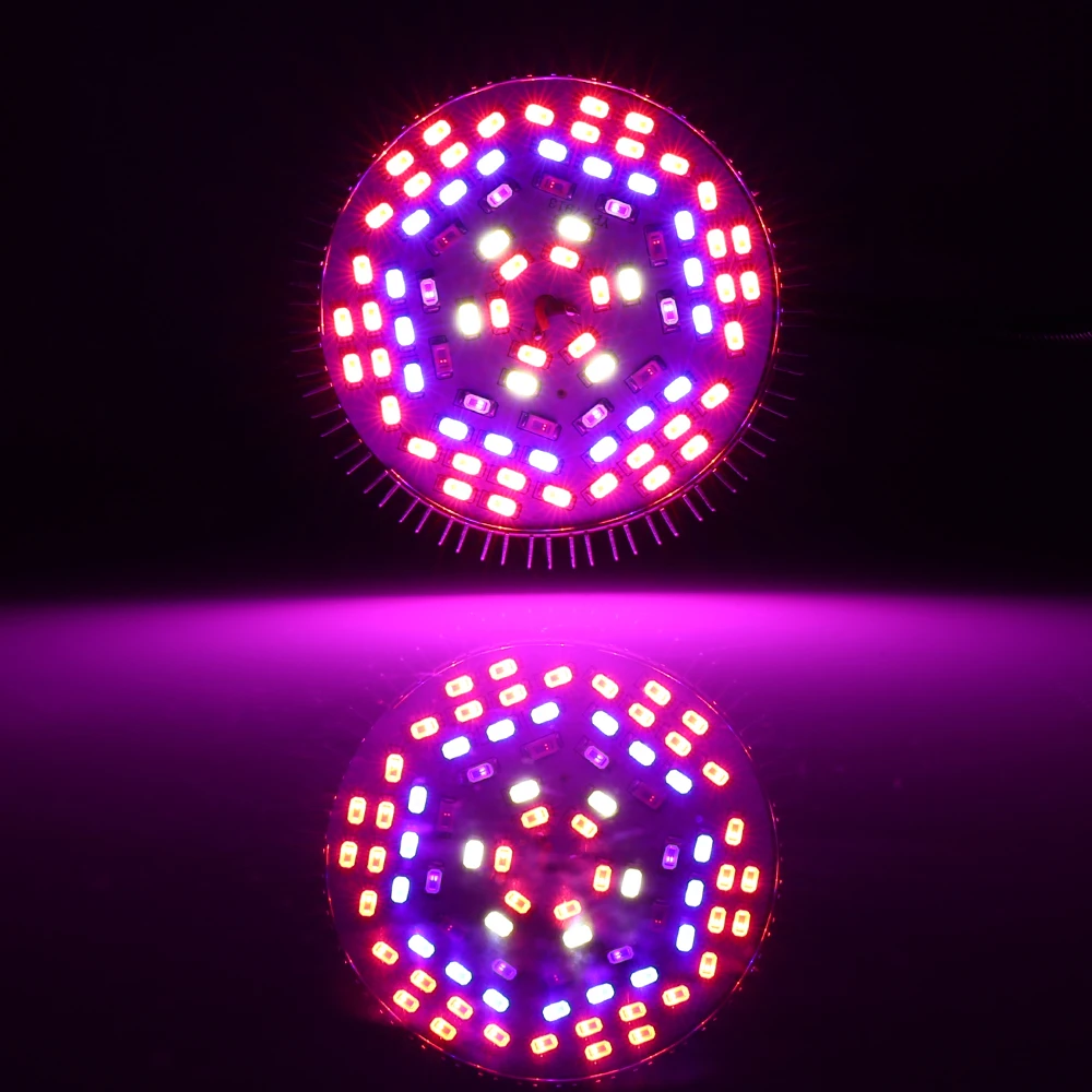 Светодиодная лампа полного спектра для выращивания растений 2 шт./лот 30 Вт 50 80 E27