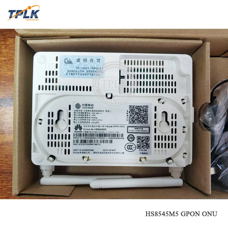 Лидер продаж GPON ONU ONT FTTH Fibra Optica HS8545M5 10 шт./лот маршрутизатор 1GE + 3FE VOICE WIFI мини-размер