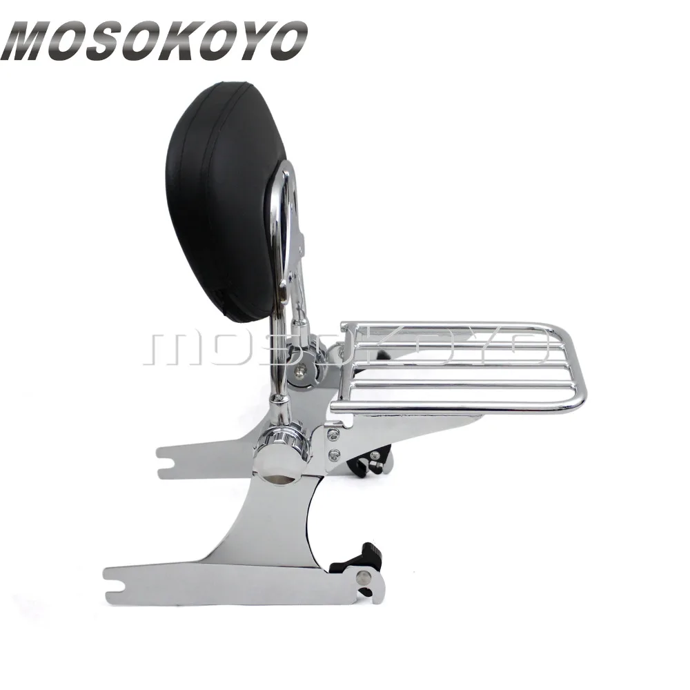 For Harley Dyna Super Glide FXD FXDC FXDL FXDX 2002-2005 Motorcycle Detachable Adjustable Sissy Bar Backrest Luggage Rack | Автомобили и