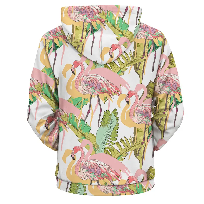 

YOUTHUP 2020 New Harajuku Hoodies Women Flamingo Print Hooded Hoodies Men Sweatshirts Unisex 3d Pullover Tracksuits Plus Size