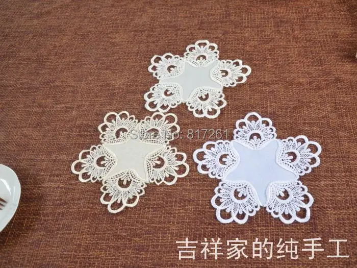 2014 Бесплатная доставка Новое поступление Кружевная салфетка для свадебного