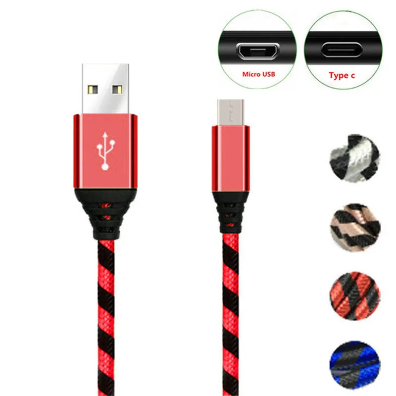 Кабель Micro usb Type C для Xiaomi Mi 8 pro 9 lite Redmi 6 5 note 5a ZTE blade V9 Vita V7 Lite Nubia Z17 Z18 N3|Кабели