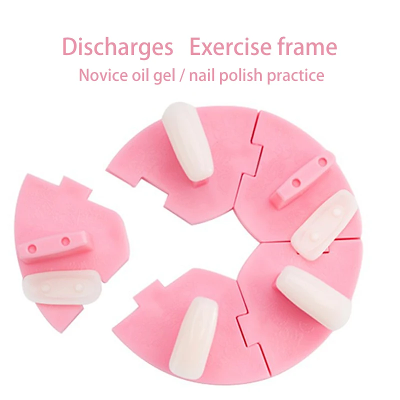 2018 New Nail Tools Beginners Exercise rack Plastic Detachable Color Card Holder Lotus base Showing Shelf Fixed Display Stand |