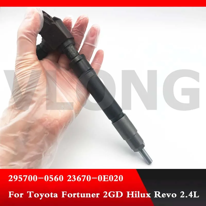 Genine и новый дизельный инжектор Common Rail 295700 0560 23670 0E020 0E040 для Toyota Fortuner 2GD Hilux Revo