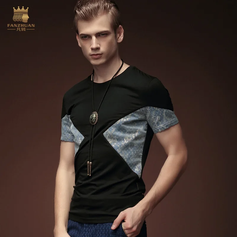 Мужская футболка с коротким рукавом летняя черная 15637|summer men|t-shirt fashion ment-shirt men |