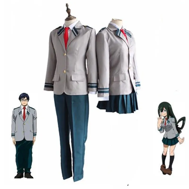 Boku No Hero OCHACO URARAKA Midoriya Lzuku карнавальный костюм My Academy Asui Tsuyu Yaoyorozu Momo униформа |