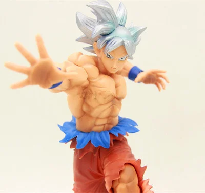 Аниме Dragon Ball Z Super Saiyan Ultra Instinct Goku Migatte серебряные волосы фигурка ПВХ Модель