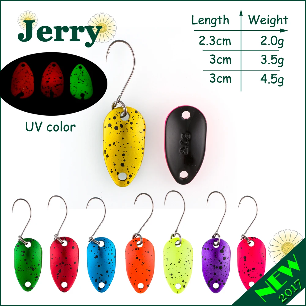 Jerry 1 шт. 2 г 3 5 4 рыболовная блесна наживка мини двухсторонняя живопись глянцевый