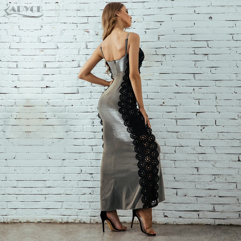 ADYCE женское облегающее платье Vestidos Verano 2019 роскошное подиумное сексуальное на