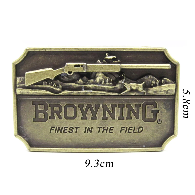 Browning Belt Buckle Finest in the Field Bronzer Rectangle Design Hunting Men Suitable for 4cm Width Fast Ship | Дом и сад