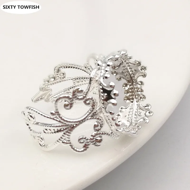 Кольцо в форме короны 10 шт./лот 6 цветов 15 мм 20 мм|diy jewelry accessories|jewelry accessoriescameo base |