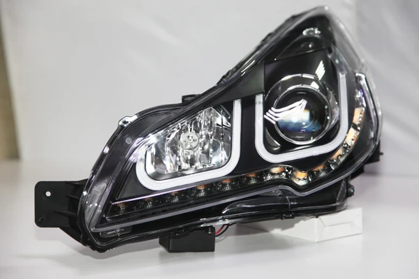 Для SUBARU OUTBACK LEGACY светодиодный передний фонарь 2010 2011 2012 2013 год с дневными ходовыми огнями двойной U стиль