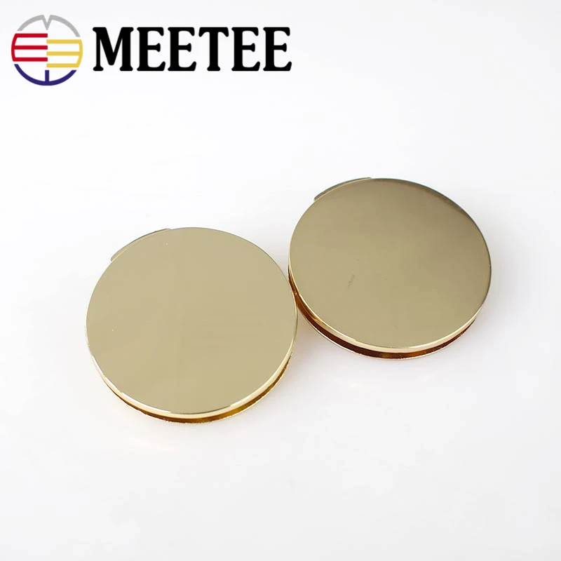 2 шт. Meetee Золотая сумка металлическая застежка Застежка Пряжка DIY сумки аксессуары Сумочка Кошелек сплав Кнопка Замена пряжки