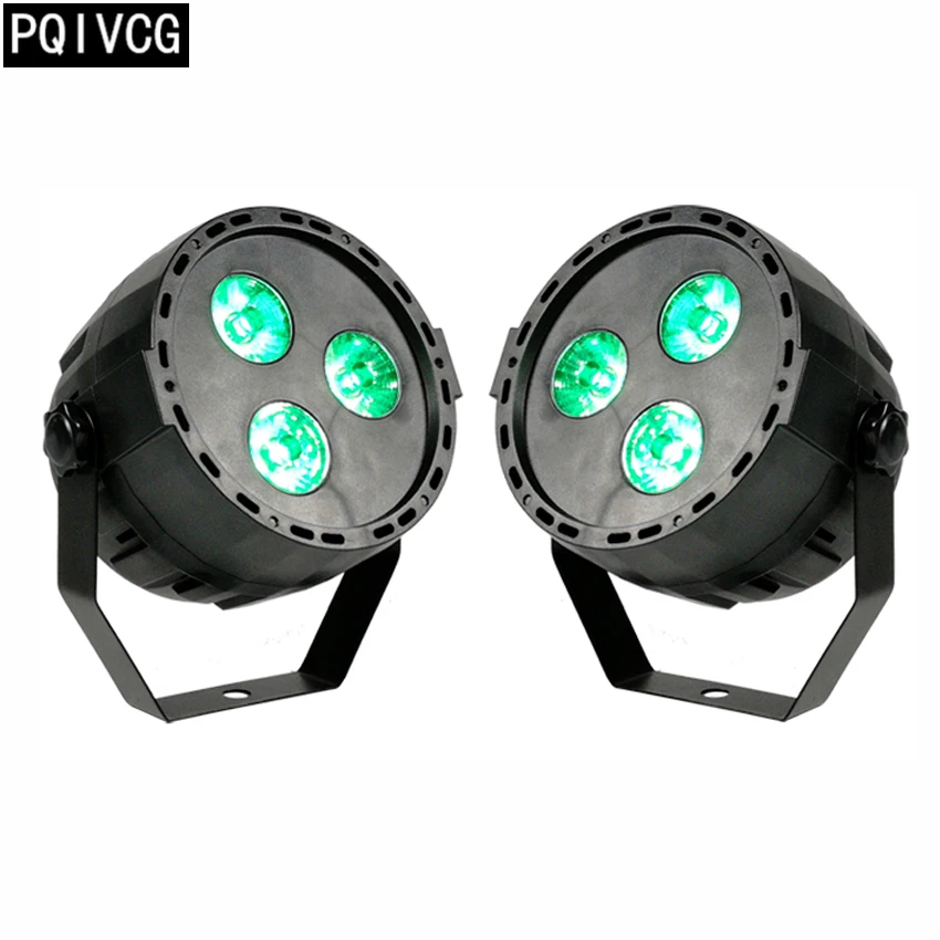 2 шт./3x12 Вт rgbw 4в1 led par свет мини dmx плоский светодиодный профессиональная высокая