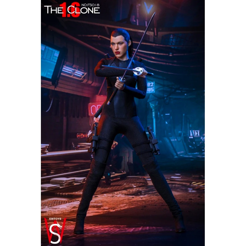 SWtoys 1/6 клон Алиса 2,0 фигурки в черном плотном боевом униформе Коллекция Фигурки игрушки