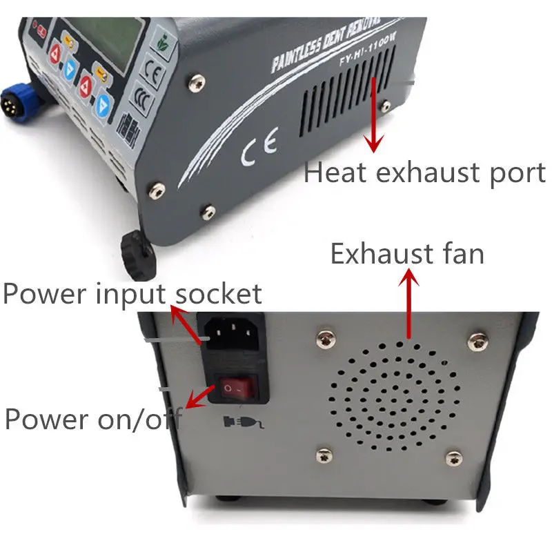 220V 1100W индукции PDR нагреватель машина эжекторный прибор для автомобиля удаления вмятин инструмент для ремонта