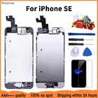 Дисплей IPS для iPhone SE, с дигитайзером, фронтальной камерой и защитным стеклом
