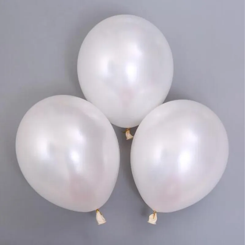 

White ballon 50pcs/lot 12 inch 3.2g pearl latex balloons inflatable wedding decoration star balloon party supplies baby shower