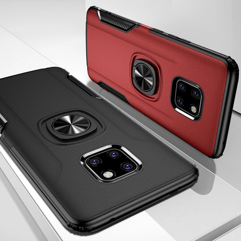 Противоударный защитный чехол для Huawei Mate 20 Lite держатель кольца на палец
