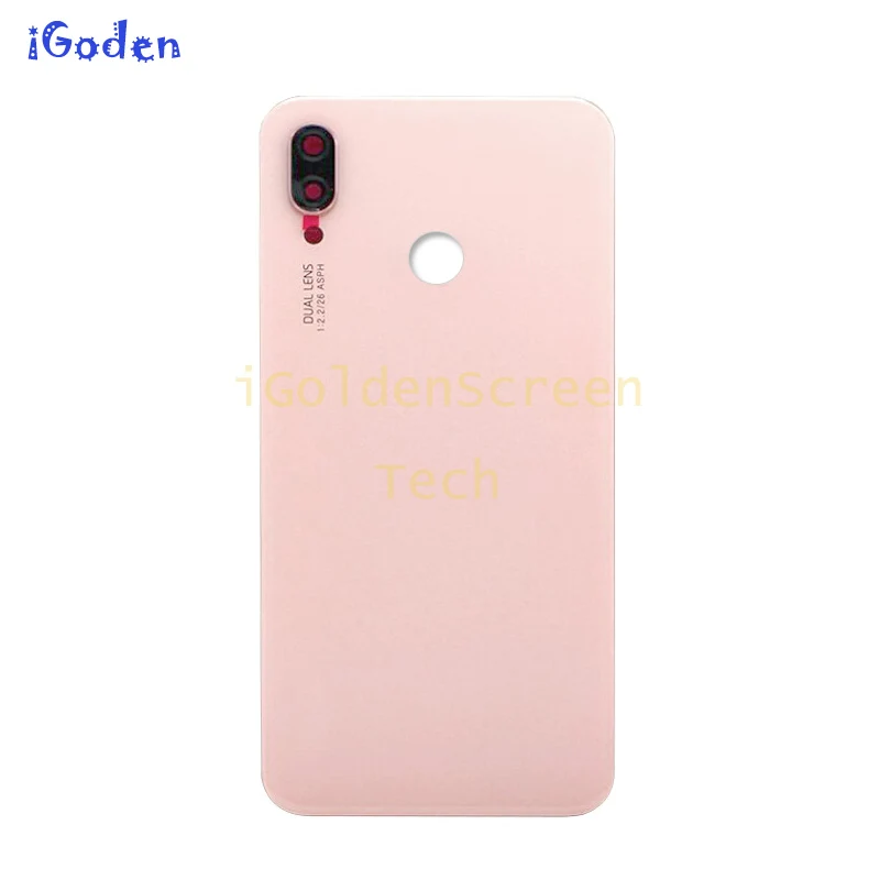 Задняя крышка батарейного отсека для Huawei P20 Lite стеклянная панель + объектив