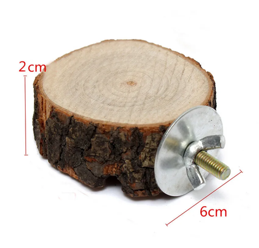 Круглая деревянная белка попугай жердочка для птицы подставка платформа