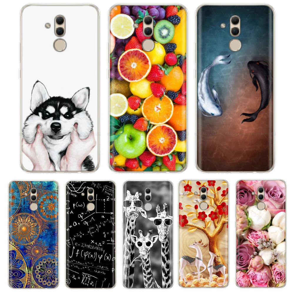 Чехол для Huawei Mate 20 Lite чехол из ТПУ с рисунком силиконовый мягкий телефона чехлы