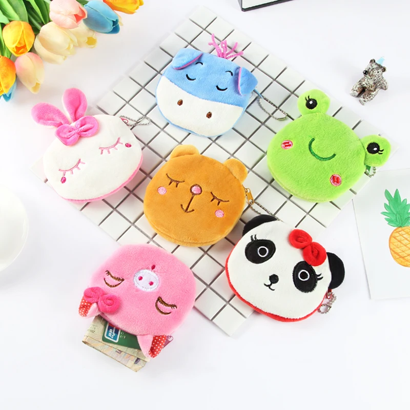 Детский кошелек для куклы монет держатель гарнитуры Сумка с милым аниме плюшевый