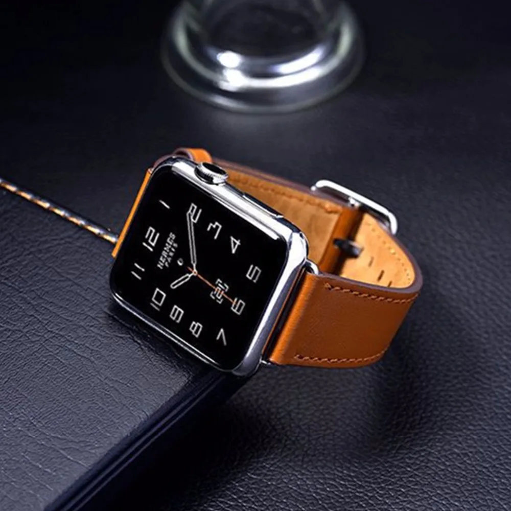 Кожа классический ремень с пряжкой для apple watch 4 группа 42 мм/44 мм iwatch серии 3 2 1