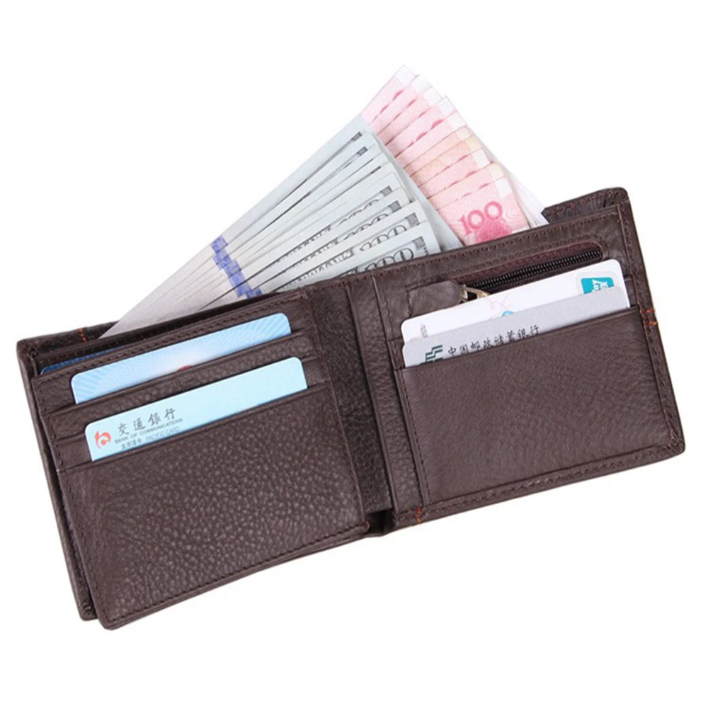 Jisoncase кошельки из натуральной коровьей кожи Bi-fold кошелек Винтаж OL человек высокой
