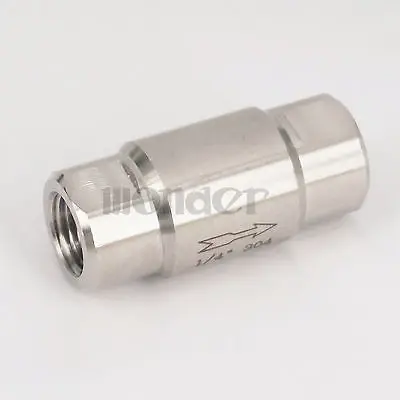 1/4 &quotBSP Женская резьба 304 Нержавеющая сталь Встроенный пружинный клапан без