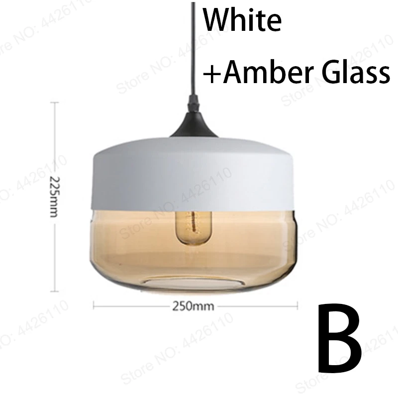 B White and Amber BLUBBLE геометрический Nordic современный подвесной светильник Стекло светильники E27 E26 светодиодный подвесные светильники для Кухня Ресторан Бар подвесной светильник - Цвет корпуса: B White and Amber