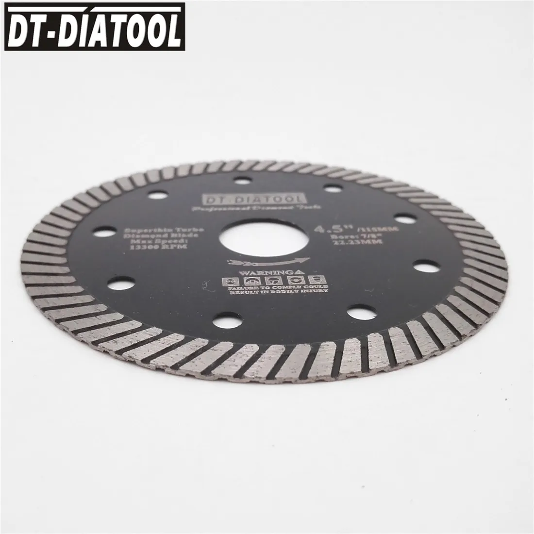 DT-DIATOOL 5 шт. алмазные сверхтонкие режущие диски для плитки, турбо-лезвия для твердого материала, фарфоровой керамической плитки, диаметр 115 мм... от AliExpress RU&CIS NEW