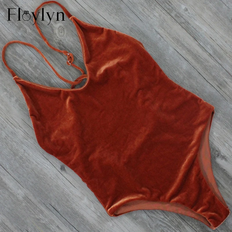 FLOYLYN бархатный купальный костюм сексуальные женские купальные костюмы с