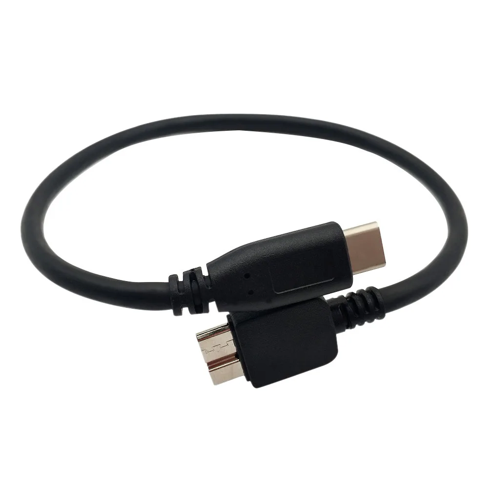 SCLS Новый USB-C к Micro-USB USB 3 0 Type C Micro-B (Micro-USB) кабель черного цвета 25 см для WD My Passport |