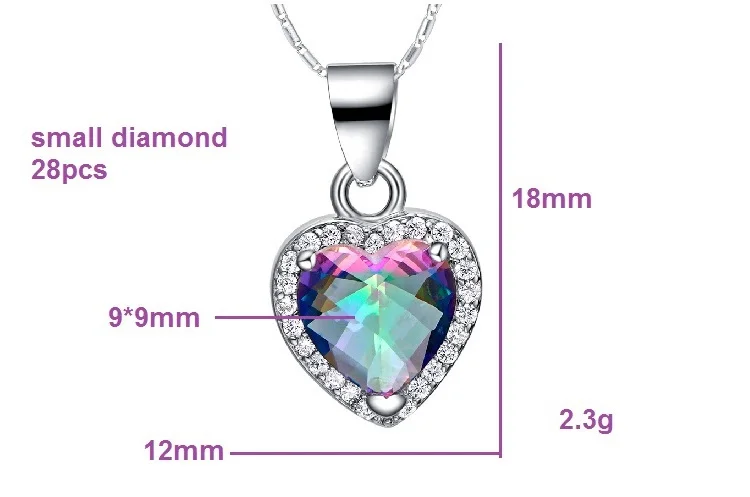 Ожерелье с кулоном в виде сердца серебристого цвета | Украшения и аксессуары