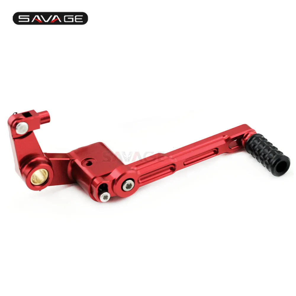 Brake Lever Red Рычаг переключения передач и педаль тормоза для DUCATI Monster 696 796 1100/S аксессуары для мотоциклов с ЧПУ Регулируемая Педаль Переключения Передач - Цвет: Brake Lever Red